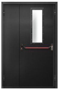 Противопожарная черная дверь / серия FRM55541